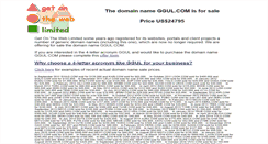 Desktop Screenshot of ggul.com
